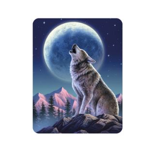 Obrázek z Magnet 3D 7x9cm - vlk vyjící na měsíc (25) 